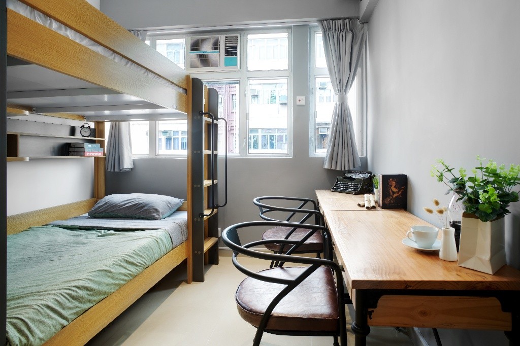 [旺角站合租 | Shared Flats in Mongkok MTR] 男/女生雙人間上下鋪 Twin Room w/bunk bed for Boys/Girls - Mong Kok/Yau Ma Tei - Bunkbed - Homates Hong Kong