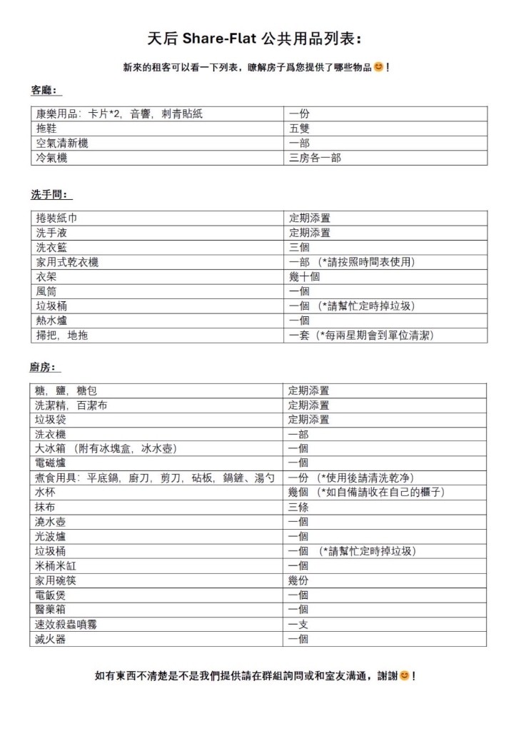 天后唐8樓連天台 Share-Flat 招室友（30/4） - 銅鑼灣 - 房間 (合租／分租) - Homates 香港