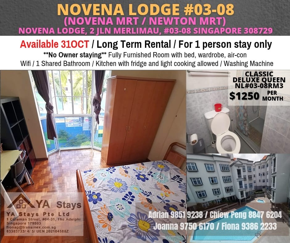 Novena Lodge - Newton 紐頓 - 分租房間 - Homates 新加坡