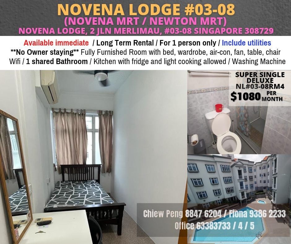 Novena MRT / Mount Pleasant MRT - Common Room - Available Immediate - Novena 诺维娜 - 整个住家 - Homates 新加坡