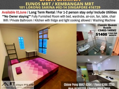 CASA SARINA - $1450 - 122 Lorong Sarina, Singapore 416729