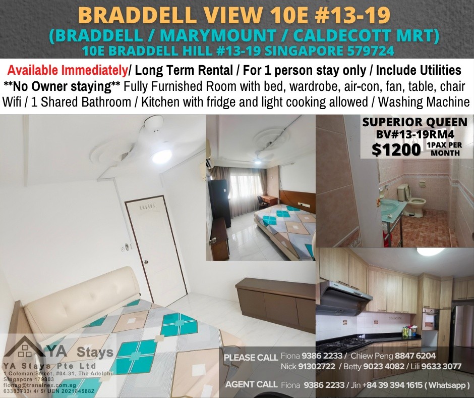 Room For Rent - Near Marymount MRT/ BRADDELL VIEW 10E - Braddell - Flat - Homates Singapore