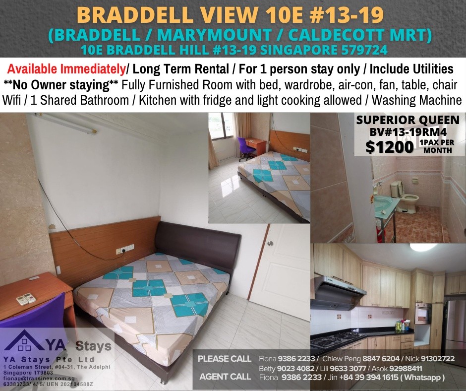 Room For Rent - Near Marymount MRT/ BRADDELL VIEW 10E - Braddell - Flat - Homates Singapore