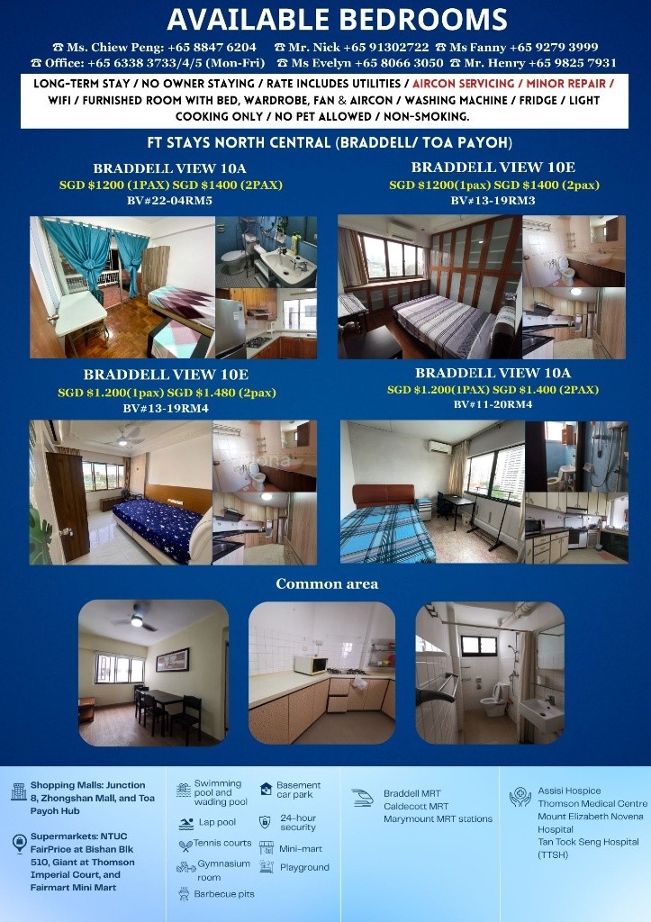 Room For Rent -10A BRADDELL VIEW - Braddell - Bedroom - Homates Singapore