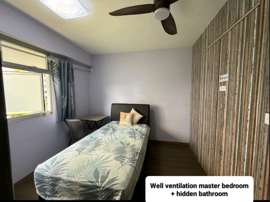 主人房 + 私人厕所 Master bedroom + bathroom @ $900 - Punggol - Bedroom - Homates Singapore