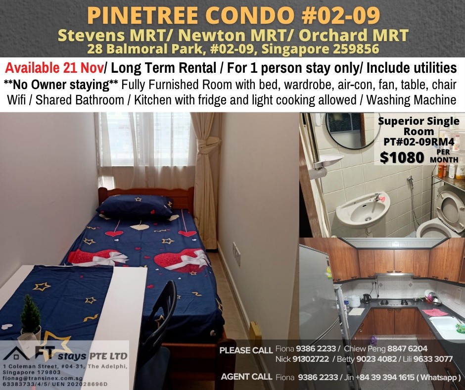 PINE TREE - PT#02-09RM4 - Orchard 乌节路 - 整个住家 - Homates 新加坡