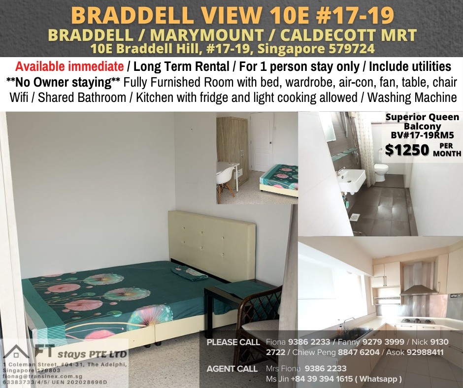Available﻿ Immediately - Common Room/Include Utilities/Wifi/Aircon/No Agent Fee/Light Cooking Allowed/Washing Machine - Toa Payoh - Bedroom - Homates Singapore