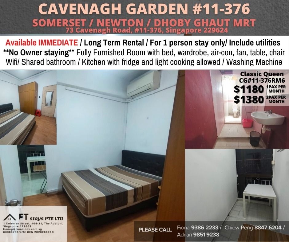 Room For Rent - Somerset, Newton, Dhoby Ghaut MRT/ Common room / 1-2 pax stay / Available﻿ Dec 25 - Orchard 乌节路 - 分租房间 - Homates 新加坡
