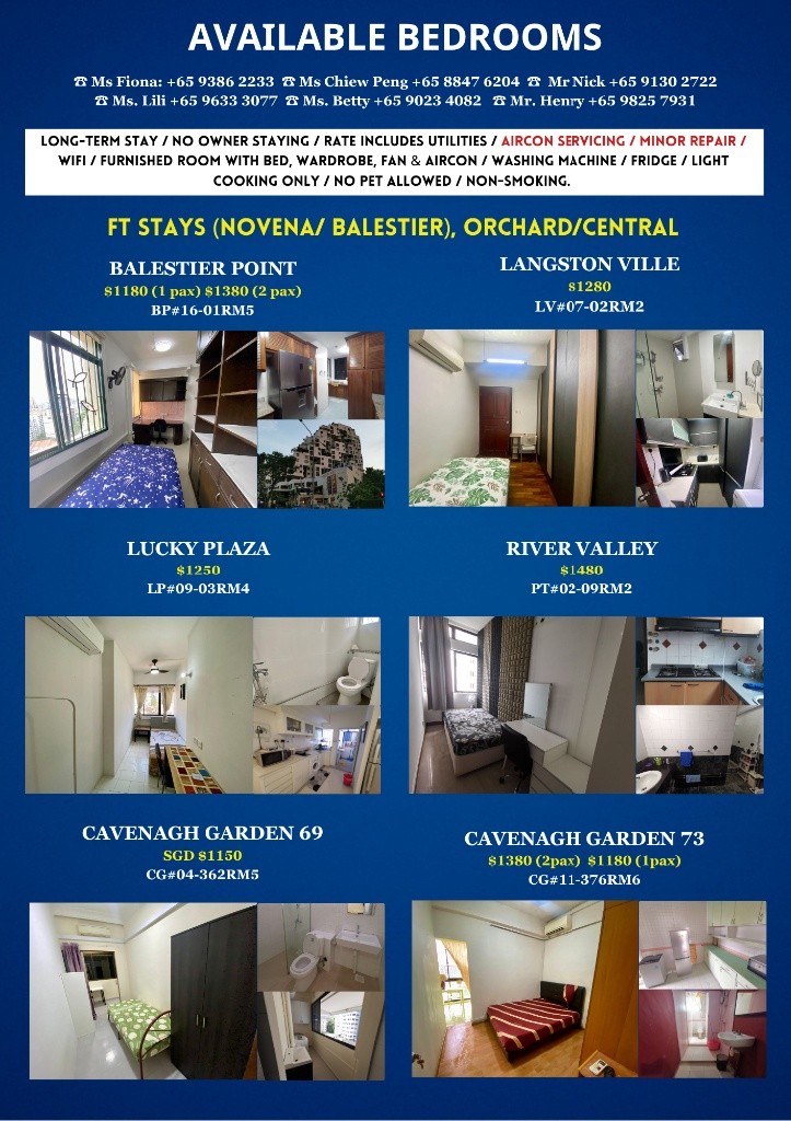 Available IMMEDIATELY - Common bedroom Room/Strictly Single Occupancy/fully furnished room with bed, shared bathroom /wardrobe, air-con / no Owner Stay/No Agent Fee/ light Cooking allowed - Dhoby Ghau - Homates Singapore