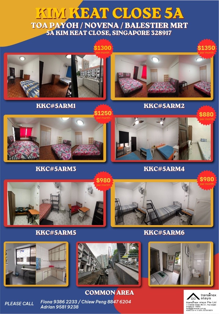 Available﻿ 22 May - Common Room/Include Utilities/Wifi/Aircon/No Agent Fee/Light Cooking Allowed/Washing Machine - Toa Payoh - Bedroom - Homates Singapore