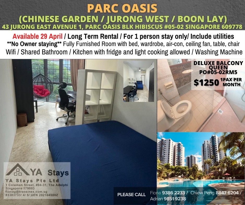 Room for rent / Chinesee Gardern, Jurong West, Boon Lay / Common room / 1pax stay / Available April 29 - Jurong East 裕廊東 - 分租房間 - Homates 新加坡