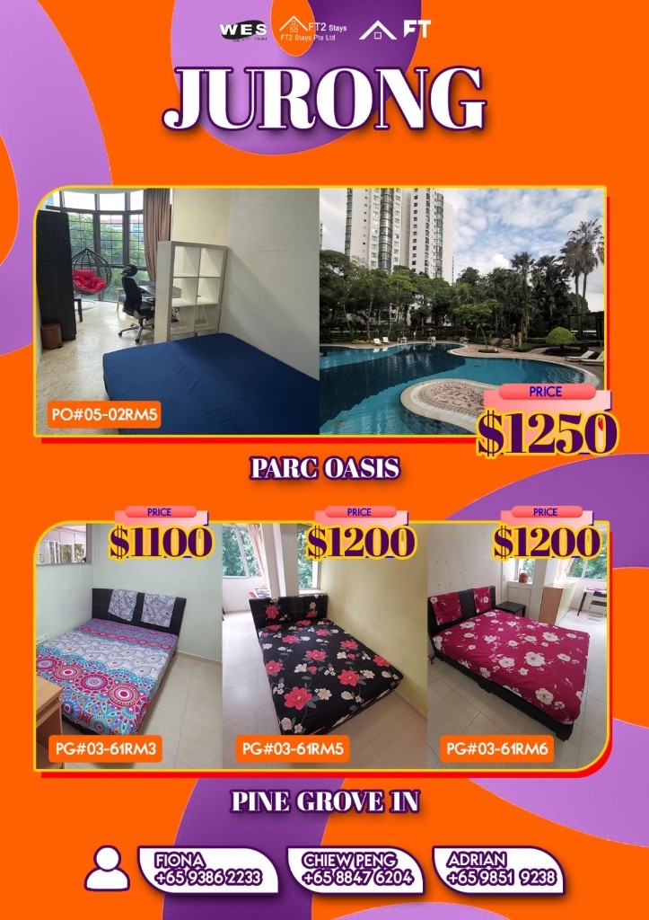 Room for rent/ Near Clementi, Dover MRT/ For 1-2 pax/ Available Immediately - Clementi - Bedroom - Homates Singapore