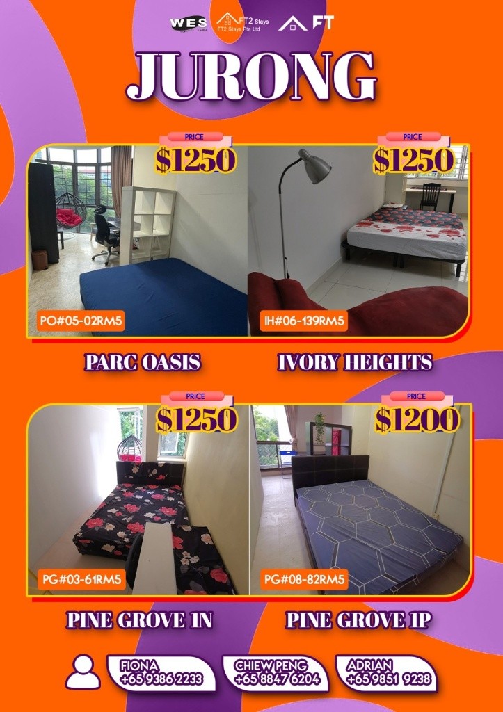 Room for Rent/1N Pine Grove, #03-61, Singapore 591301/ For 1-2 pax/ Available Immediately - Bukit Timah - Flat - Homates Singapore