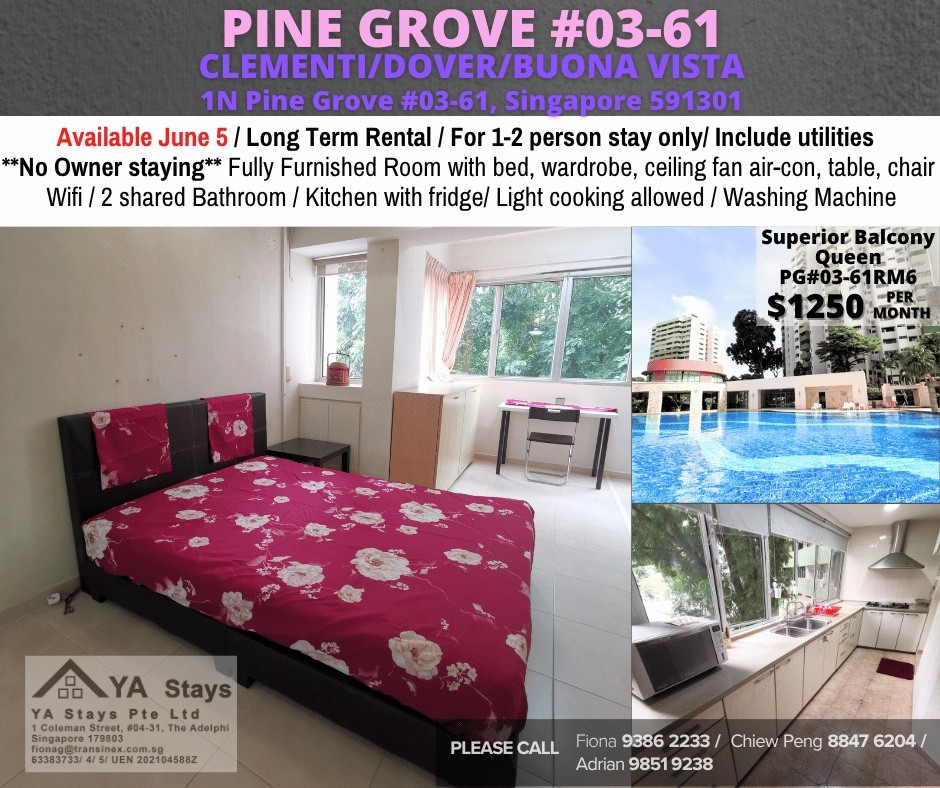 Available﻿ Immediate- Common Room/Include Utilities/Wifi/Aircon/No Agent Fee/Light Cooking Allowed/Washing Machine - Clementi 金文泰 - 分租房间 - Homates 新加坡