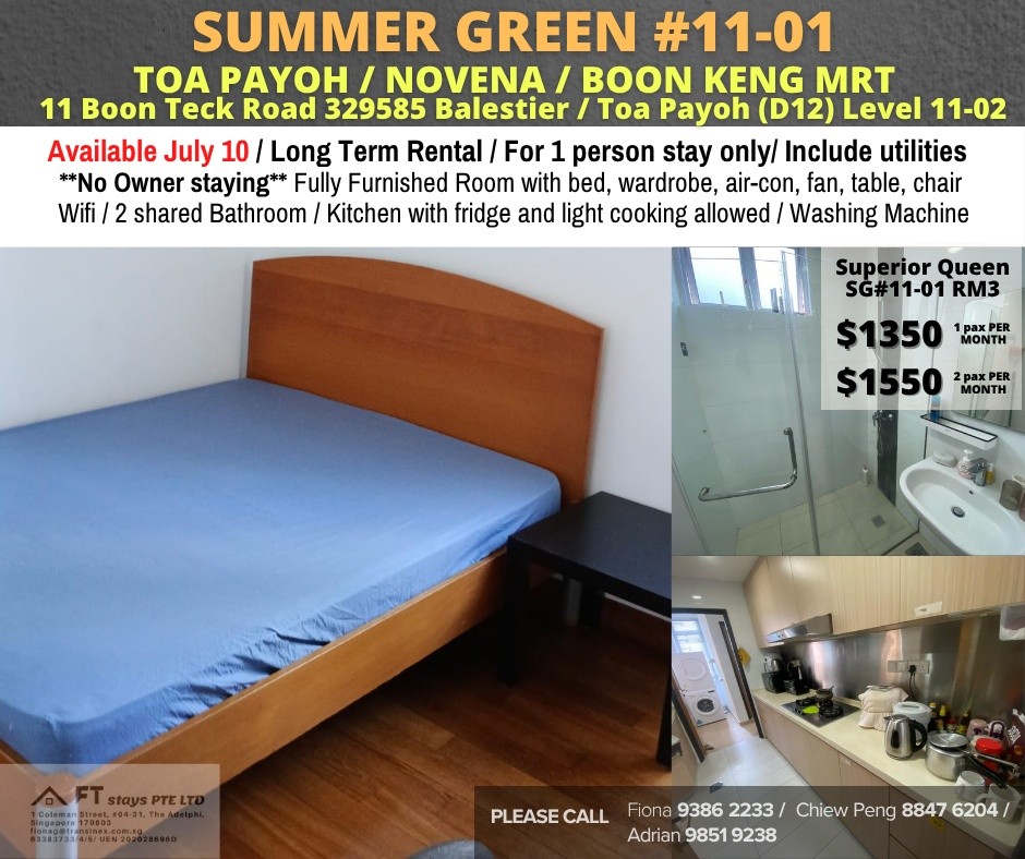 Room for rent / Toa Payoh, Novena / Common room / 1pax stay / Available July 10 - Novena - Bedroom - Homates Singapore