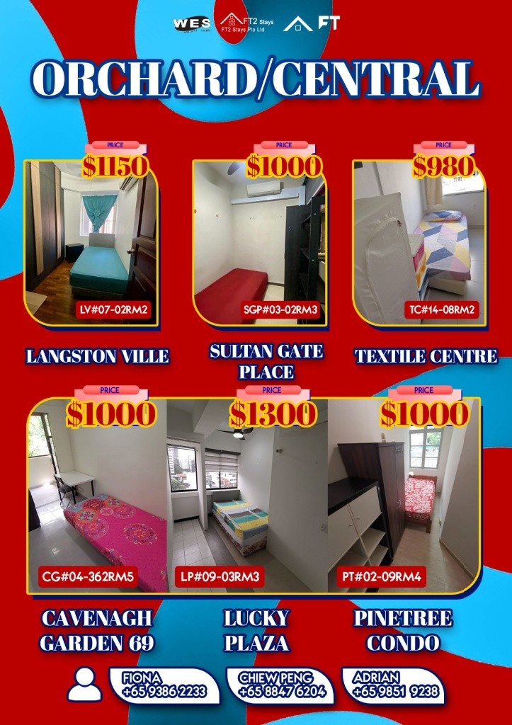 Room for rent / ORCHARD / SOMERSET / Common room / 1pax stay / Available June 12 - Orchard - Flat - Homates Singapore