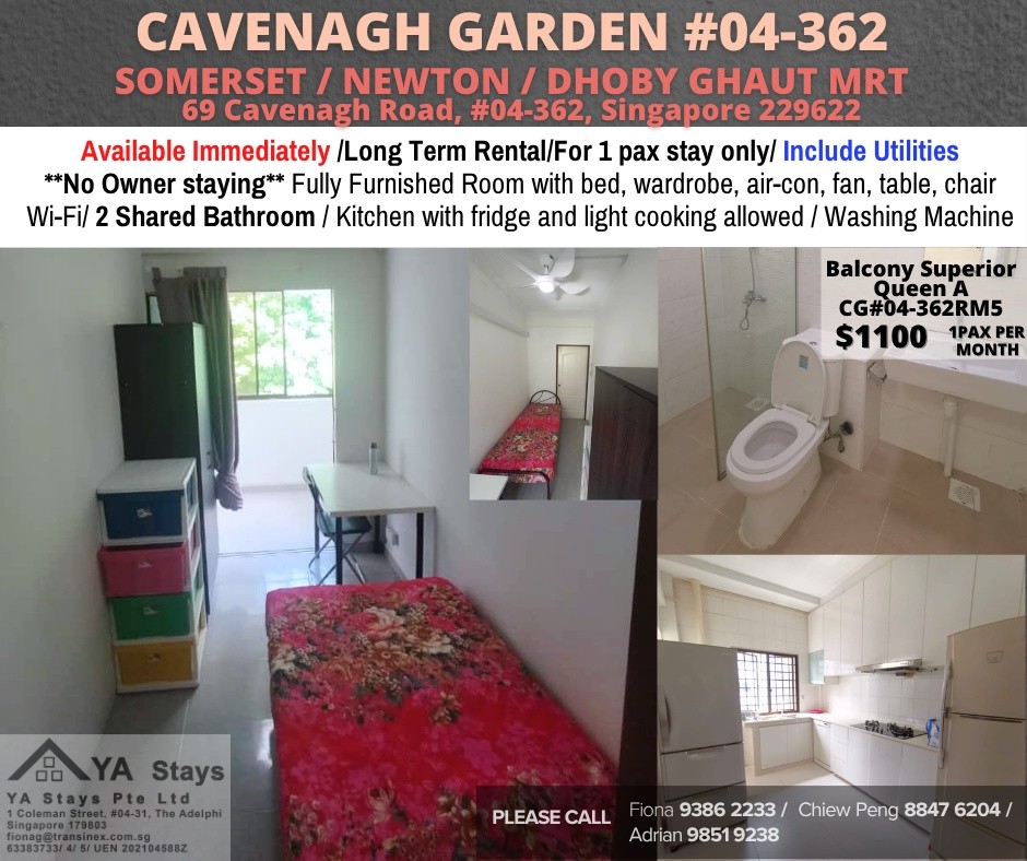 Room for Rent/69 Cavenagh Road, Singapore 229622/ For 1 pax/ Available Immediately - Orchard - Flat - Homates Singapore