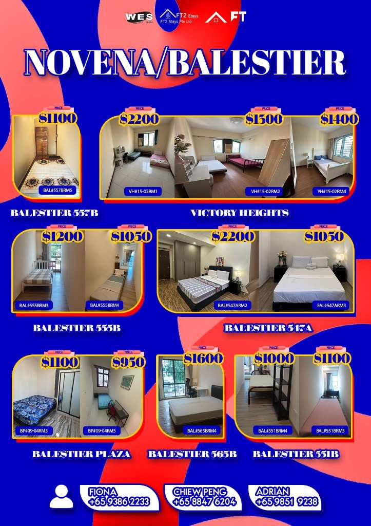 Room for rent / Toa Payoh, Novena / Common room / 2 pax stay / Available August 1 - Novena - Bedroom - Homates Singapore