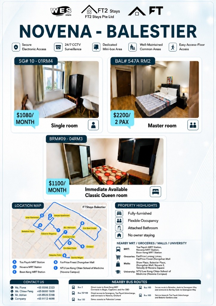 Room for rent / 4 Jln Ampas - Toa Payoh - Flat - Homates Singapore