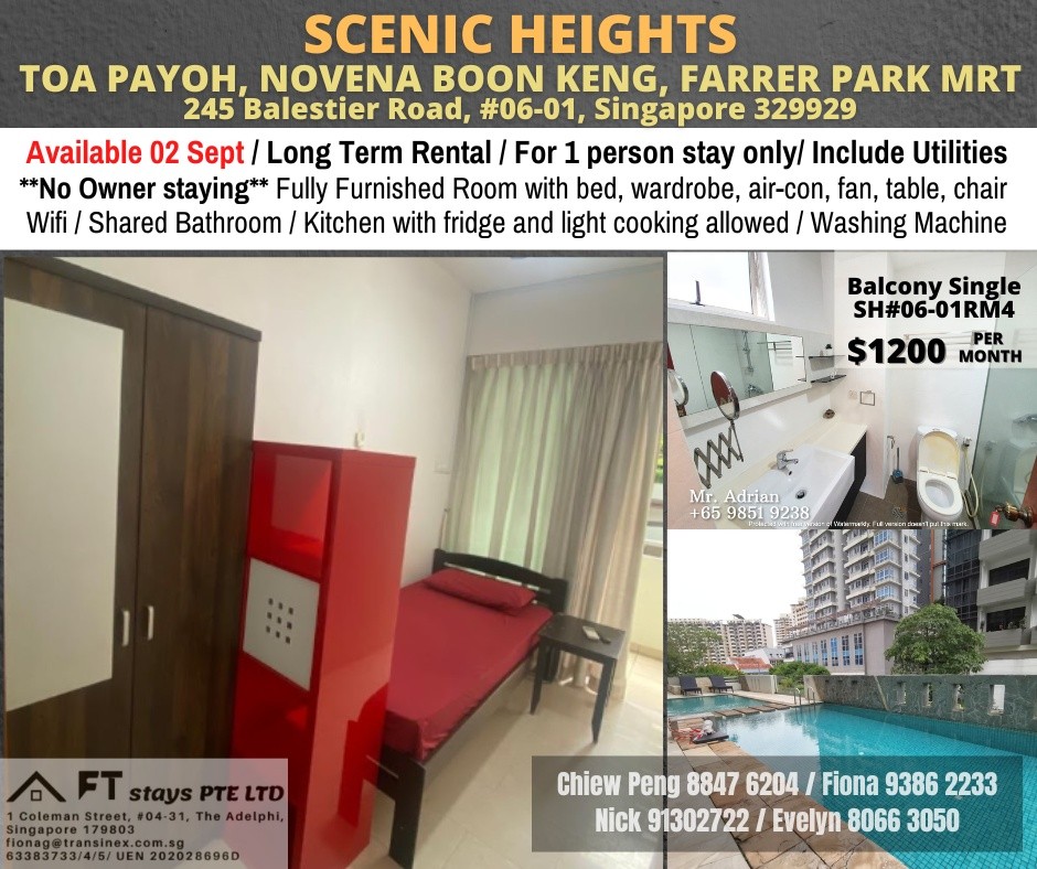 Room for rent / NOVENA / Common room / 1pax stay / Available Sept 2 - Novena - Bedroom - Homates Singapore