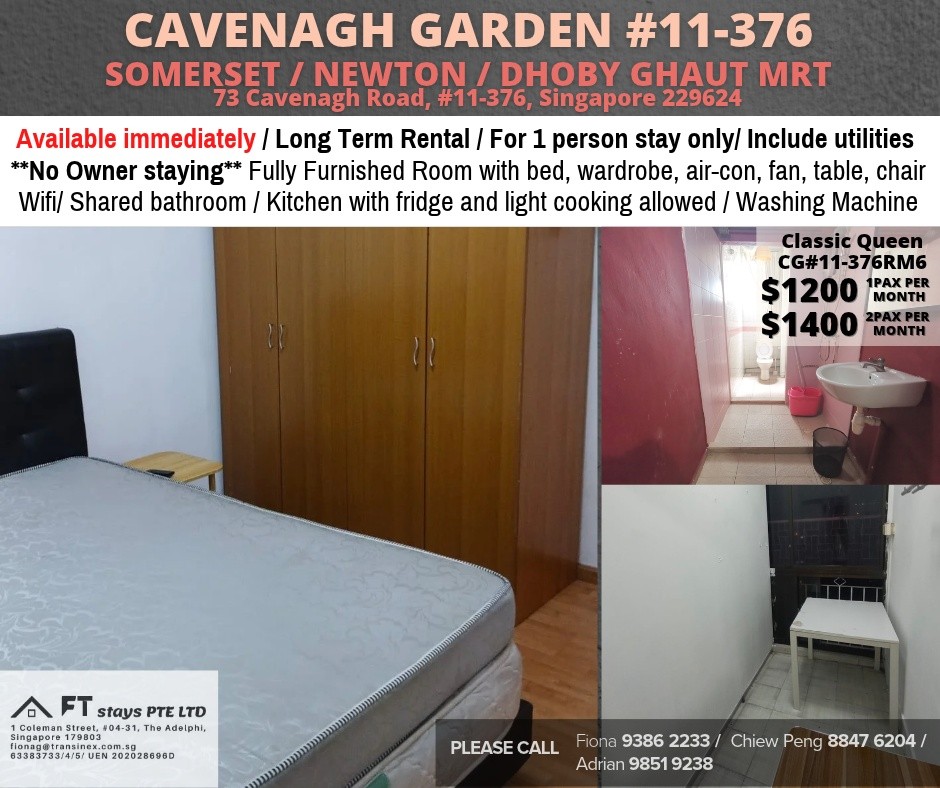 Room for rent / SOMERSET / Classic Queen Room / 1 - 2 pax stay / Available Immediately - Somerset - Bedroom - Homates Singapore
