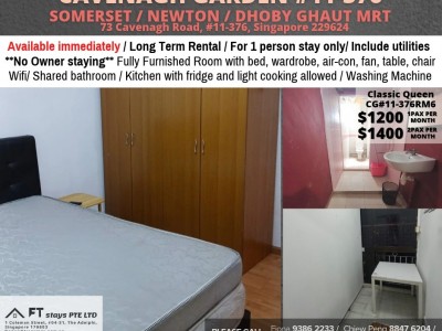 Homates Singapore - Somerset - 73 Cavenagh Road, #11-376, Singapore 229624