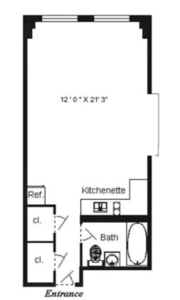 纽约中城单间公寓每月 2,700 美元，包括水暖电和家具 - New York - 整套出租 - Homates 美國