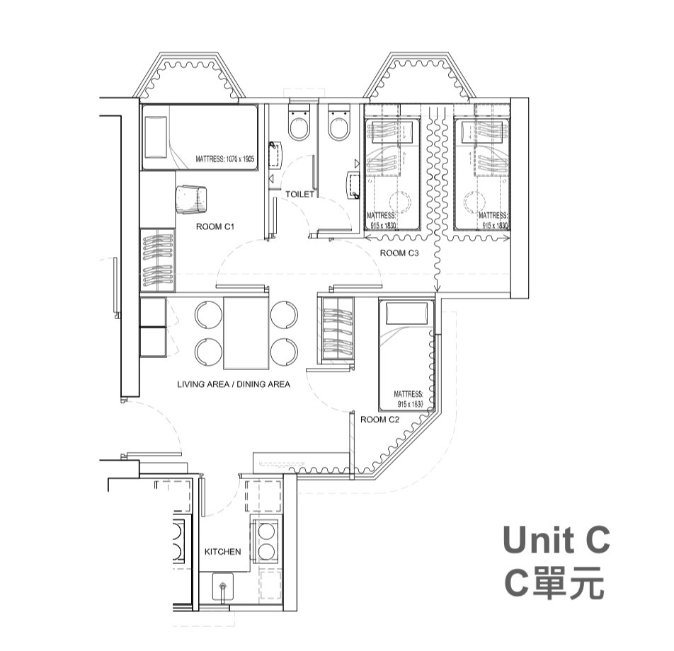 香港大學站合租單人間 Single Room in a Shared Flat at HKU Station - 西區 - 房間 (合租／分租) - Homates 香港