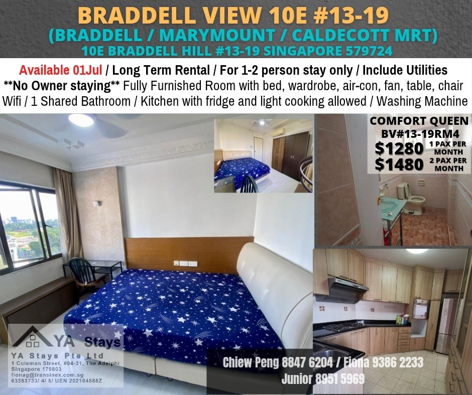 10E BRADELL VIEW - $1280 (blue bed) - Braddell - Flat - Homates Singapore