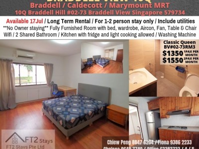 Room For Rent - Braddell (Toa Payoh) - Braddell View, 10Q Braddell Hill, Toa Payoh
