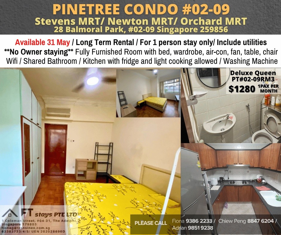 Available Immediately﻿  - Common Room/Include Utilities/Wifi/Aircon/No Agent Fee/Light Cooking Allow ed/Washing Machine - Stevens 史蒂芬 - 分租房间 - Homates 新加坡