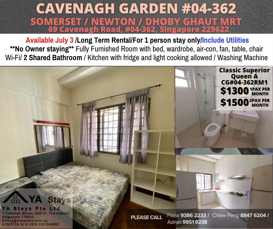 Room For Rent - Somerset, Newton/ Common room / 1 pax stay / Available﻿ July 3 - Somerset - Bedroom - Homates Singapore