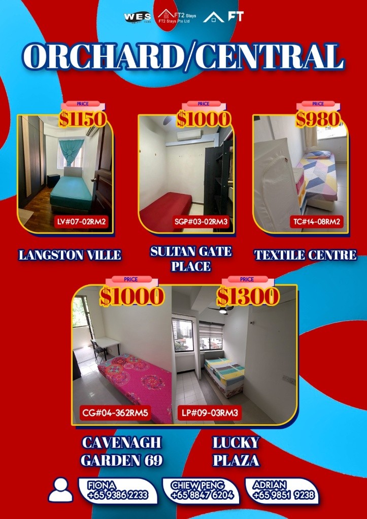 Room For Rent - Somerset, Newton/ Common room / 1 pax stay / Available﻿ July 3 - Somerset - Bedroom - Homates Singapore