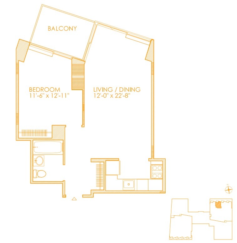 纽约曼哈顿中城一室一厅出租$4425/月包水暖 -  - 整套出租 - Homates 美国
